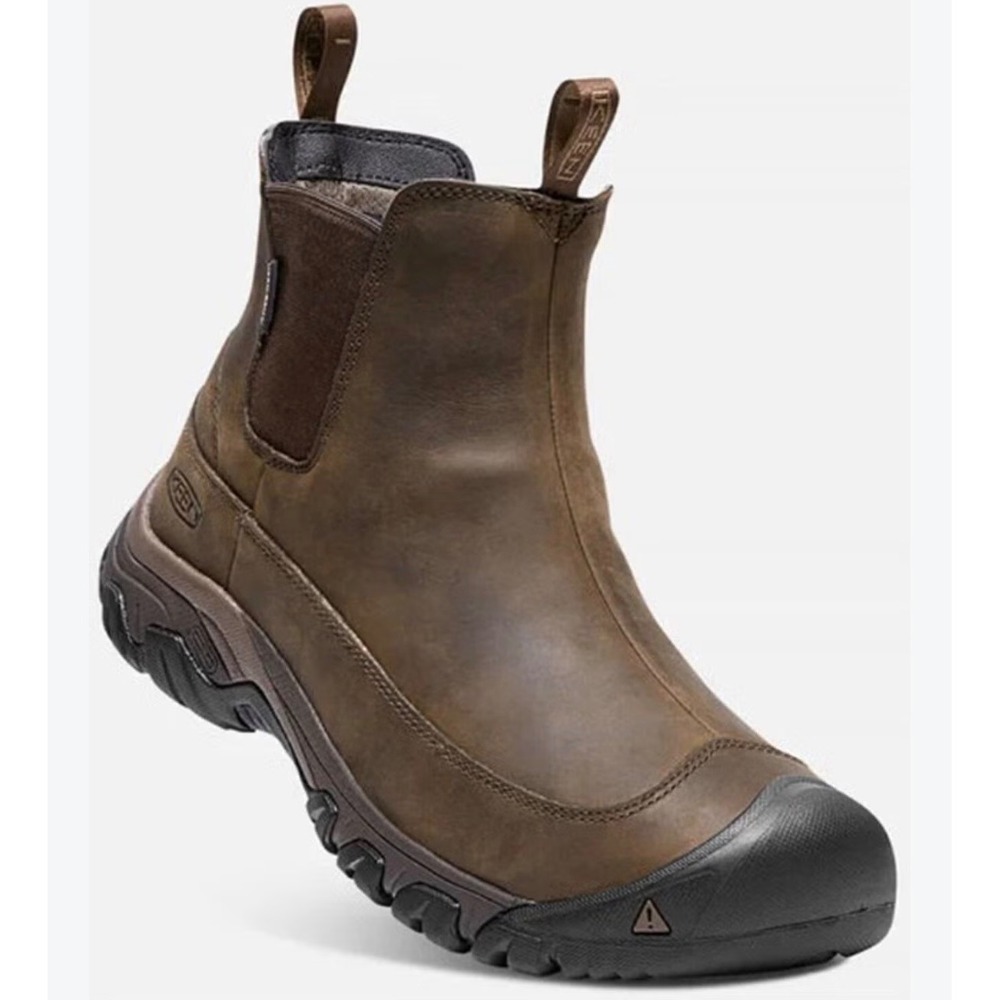 KEEN Anchorage Waterproof Insulated Leather Chelsea Boots Men 10 Brown
